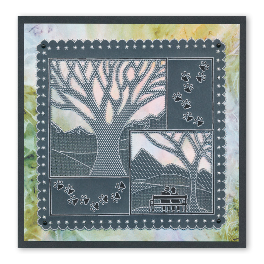 Panoramic - Quarterette A5 Square Groovi Plate