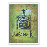 Panoramic Aperture - Two Trees 5" x 5" Stencil