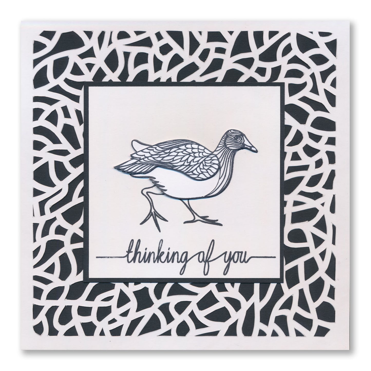 Moorhens A6 Square Stamp & Mask Set