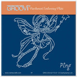 Ping - Whimsy Poppet A6 Square Groovi Plate