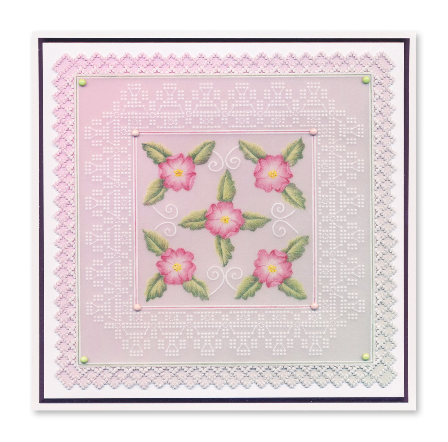 Josie's Basic Lace Duet A5 Square Groovi Grid Collection