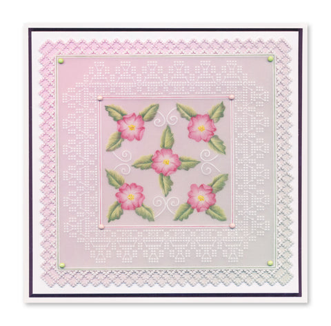 Josie's Basic Lace Duet A5 Square Groovi Grid Collection