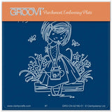 Poppy - Flower Poppet A6 Square Groovi Plate