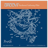 Presh - Christmas Poppet A6 Square Groovi Plate