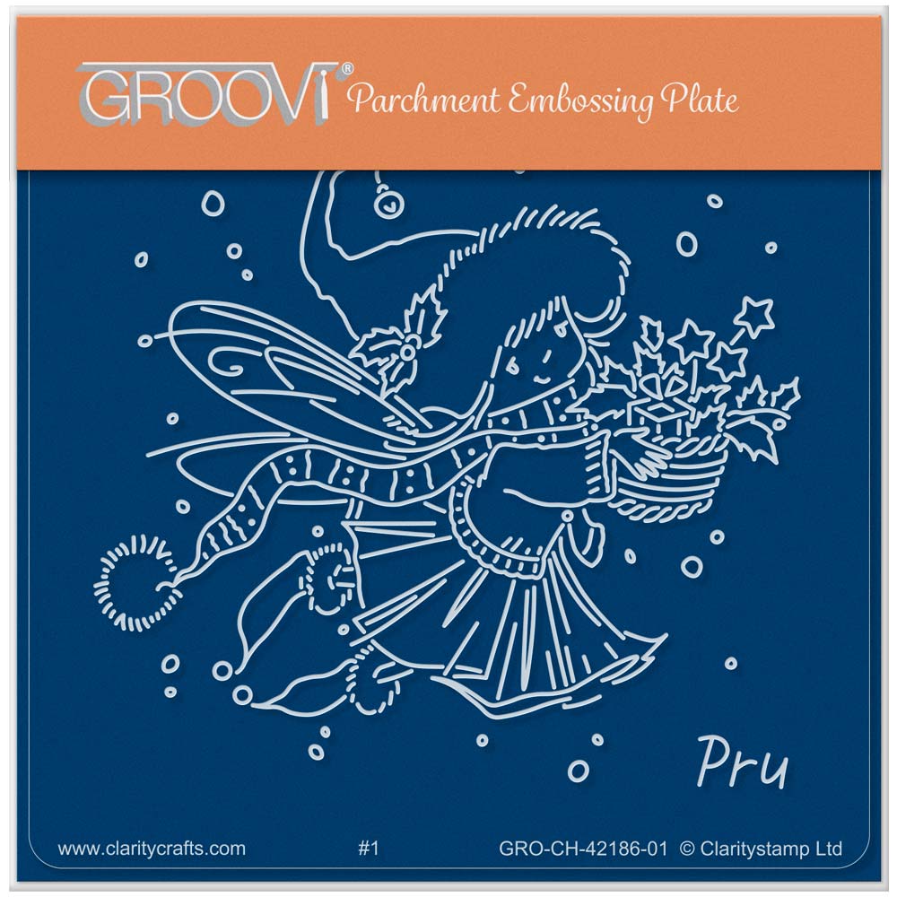 Pru - Christmas Poppet A6 Square Groovi Plate