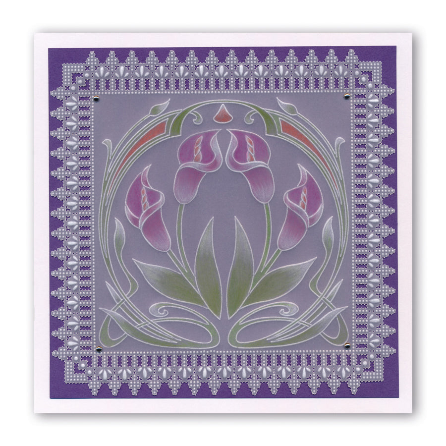 Queen Elizabeth Lace Duet A5 Square Groovi Piercing Grid (Straight)