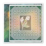 Queen's Lace Grids A5 Square Groovi Piercing Grids (Straight)