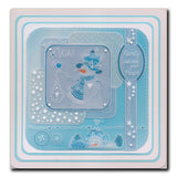 Linda's Cool Yule - Easy Layout A5 Square Groovi Plate (Set 1)