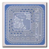 Linda's Cool Yule - Easy Layout A5 Square Groovi Plate (Set 1)