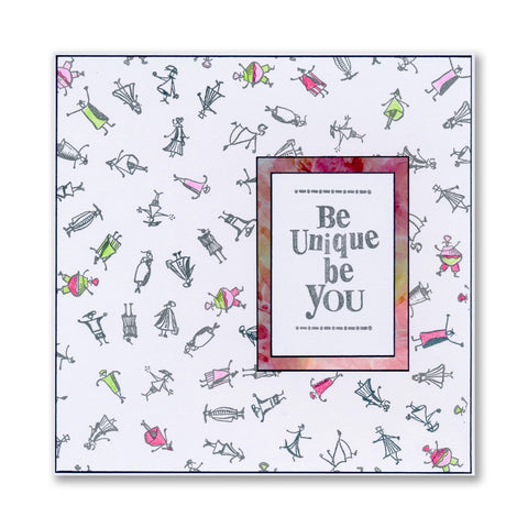 Barbara's SHAC People A6 Stamp Set