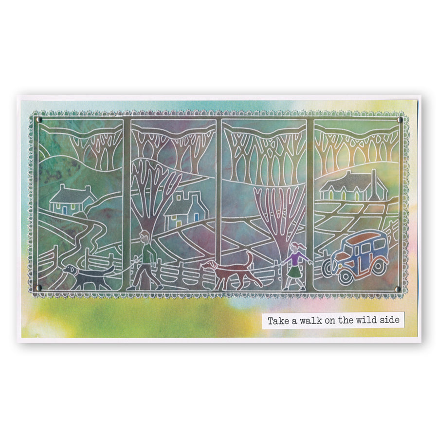 Room With a View 4 - Drive in the Countryside A6 Square Groovi Plate