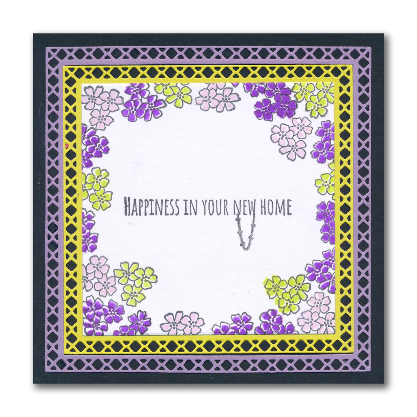 Jazz's From Me to You - Floral Panels A5 Square Stamp Set