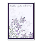 Barbara's Star Flower Spray A5 & A6 Stamp & Stencil Collection