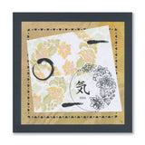 Barbara's Happiness - Floral Crescent - Two Way Overlay A6 Stamp Set