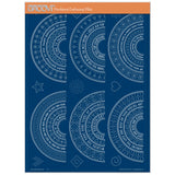 Barbara's SHAC Semi Round Dotted Lace Framers A4 Groovi Plate