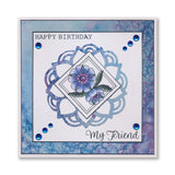 KISS by Clarity - Tina's Flowers Sampler & Thinking of You Flowers A4 & A7 Stamp Duo