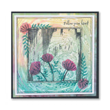Linocut Floral - Allium A5 Stamp Set