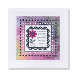 KISS by Clarity - Tina's Flowers Sampler & Thinking of You Flowers A4 & A7 Stamp Duo