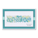 Barbara's Happiness - Floral Panel - Two Way Overlay A5 Square Stamp Set