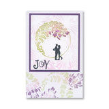 Barbara's Strength - Floral Crescent - Two Way Overlay A6 Stamp Set