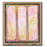 Art Nouveau Tulips A5 Stencil