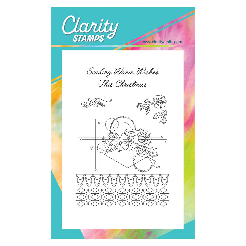 Tina's Christmas Rose A6 Stamp Set