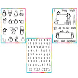 Penguins, Letterboxes, Billboards & ABC A5 Stamp & Mask Trio