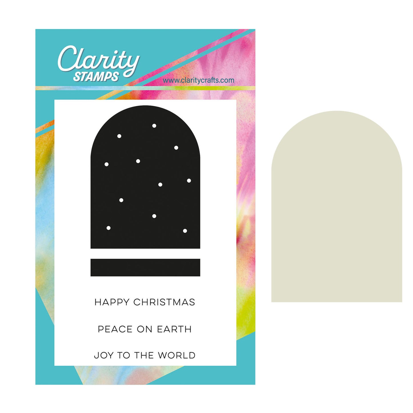 Christmas Bell Jar & Sentiments A7 Stamp Set with FREE Embedder