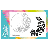 Barbara's Happiness - Floral Crescent - Two Way Overlay A6 Stamp Set