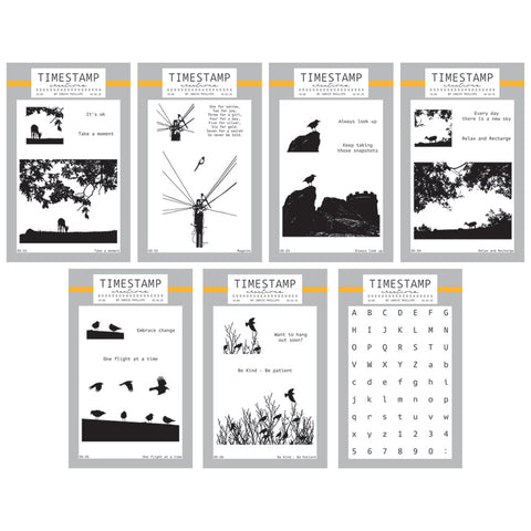 Timestamp Creations by Janice Phillips - Out & About Part 1 Complete A6 Stamp Collection