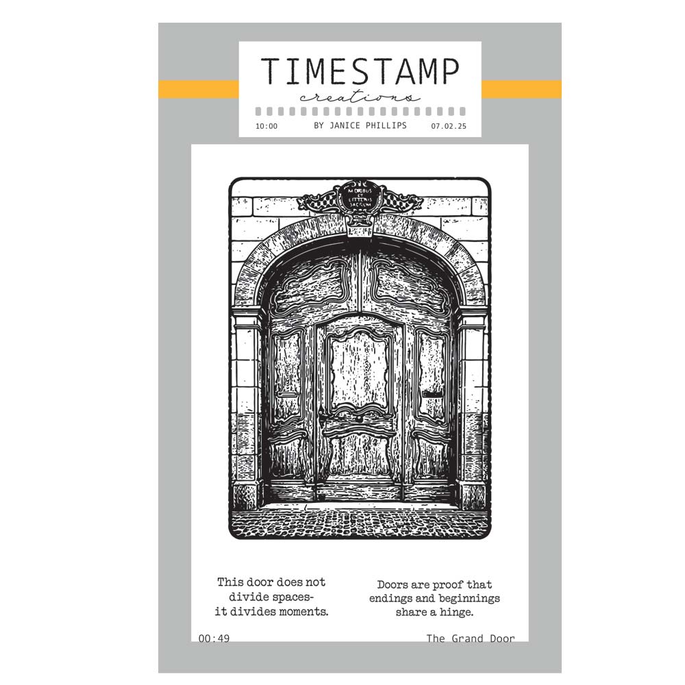 Timestamp Creations by Janice Phillips - The Grand Door A6 Stamp Set