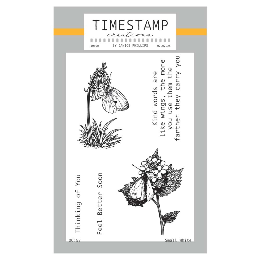 Timestamp Creations by Janice Phillips - Small White A6 Stamp Set
