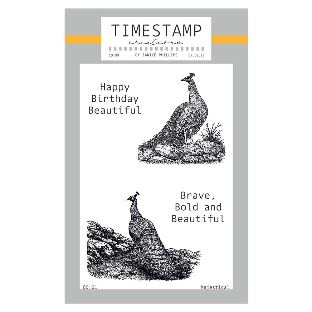 Timestamp Creations by Janice Phillips - Majestical A6 Stamp Set