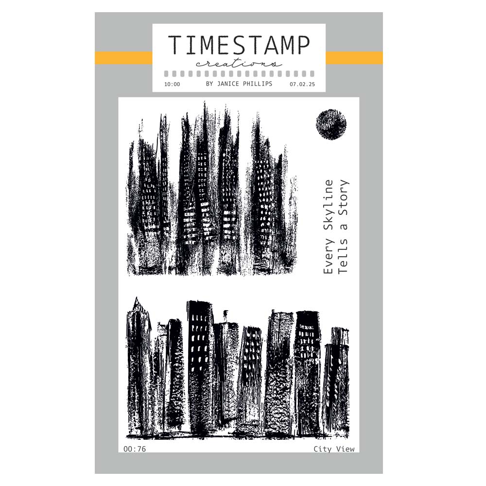 Timestamp Creations by Janice Phillips - City View A6 Stamp Set