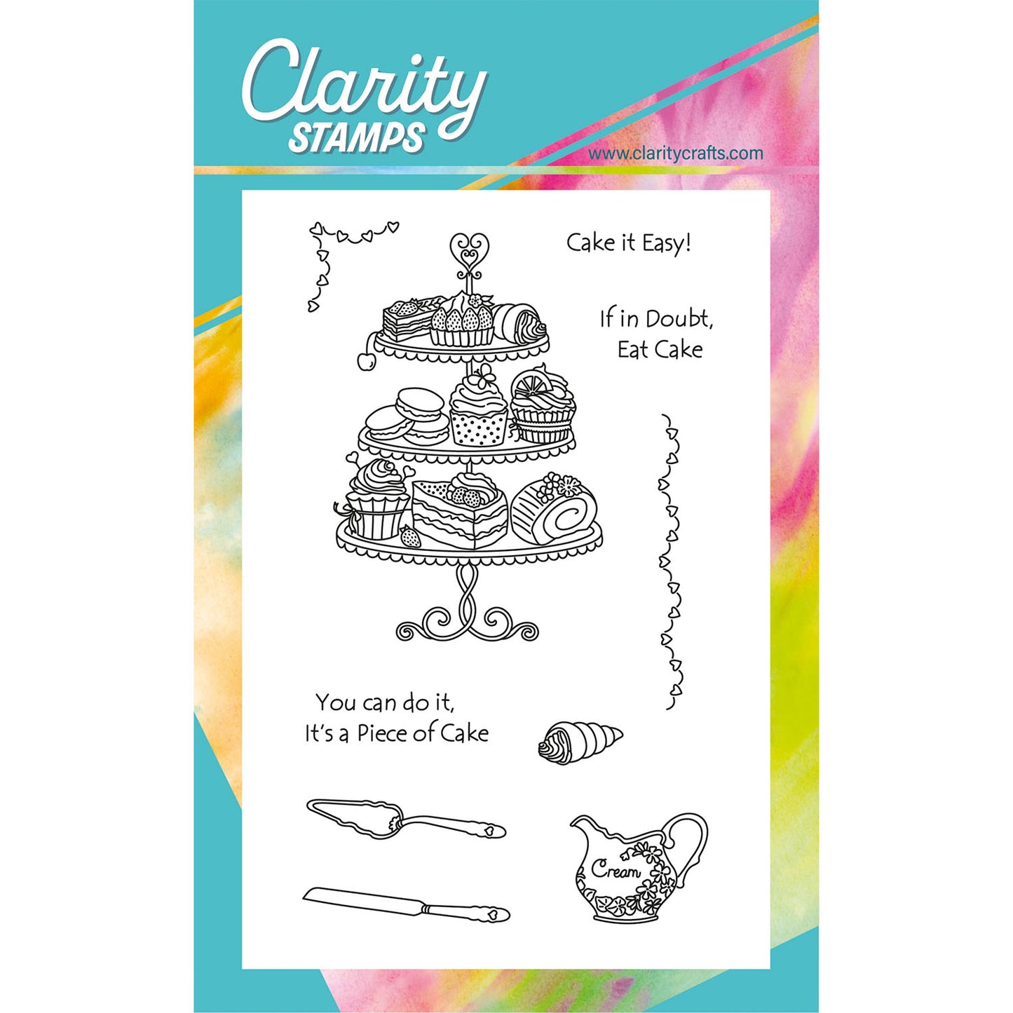 Linda's Piece of Cake A6 Stamp & Mask Set