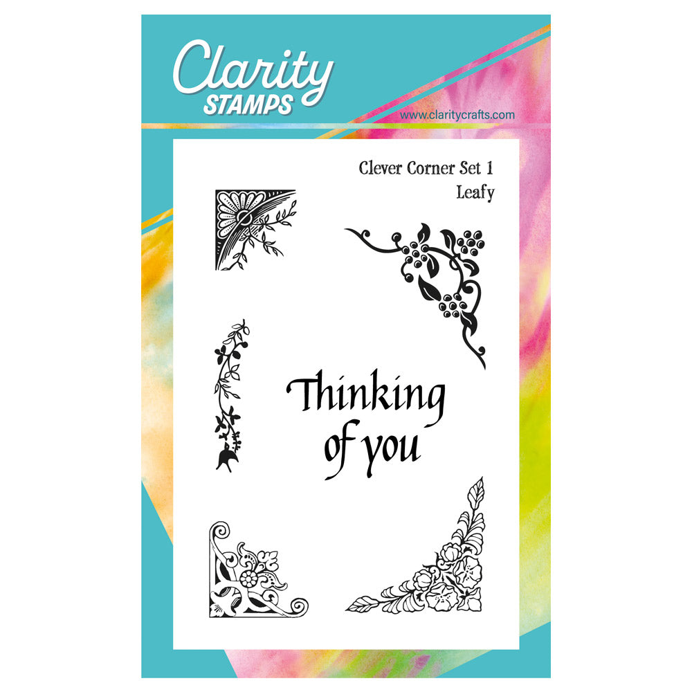 Clever Corners Set 1 - Leafy A6 Stamp Set