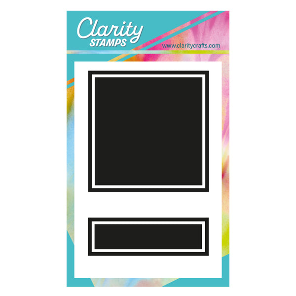 Bijou Square Backdrop A7 Stamp Set Claritystamp