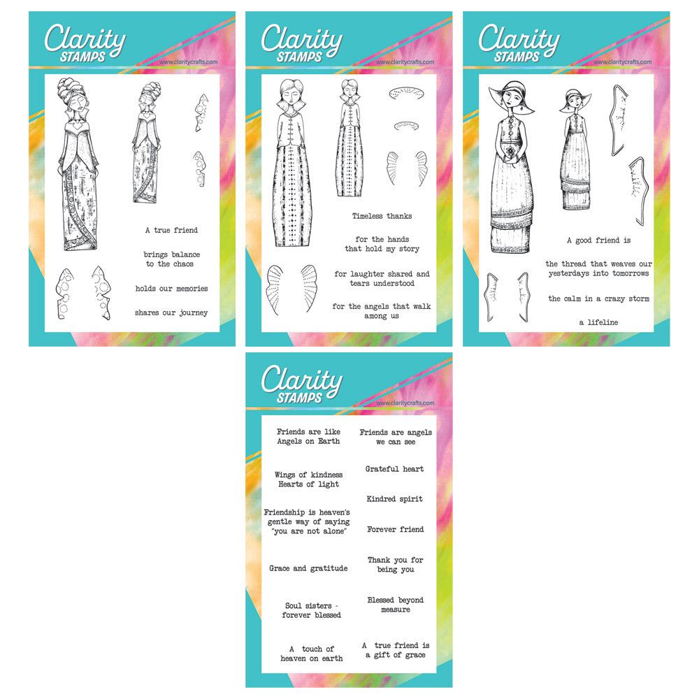 Friends, Sisters & Angels A6 Stamp & Mask Collection