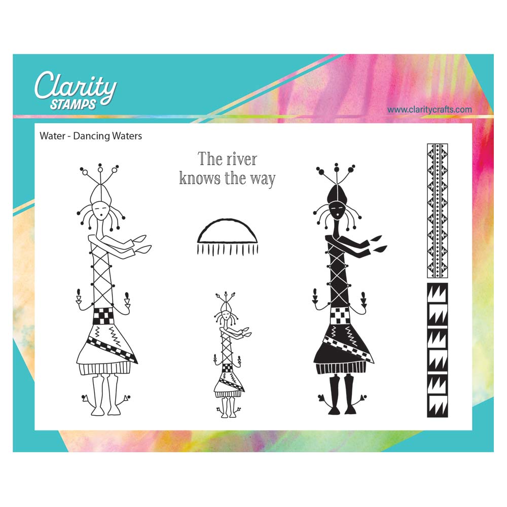 Hopi Dancers - Water - Dancing Waters A6 Stamp Set