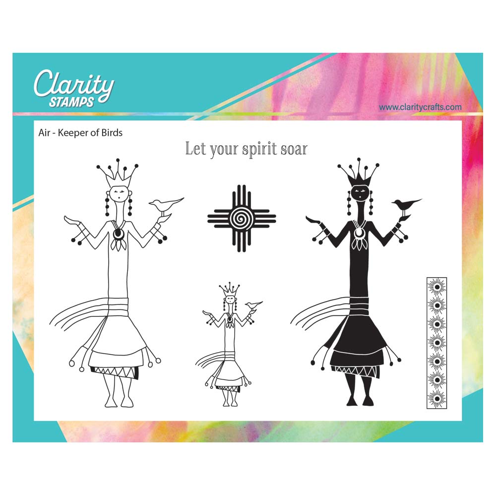 Hopi Dancers - Air - Keeper of Birds A6 Stamp Set