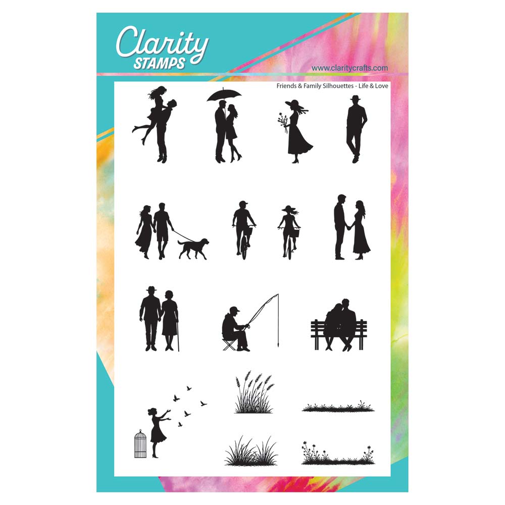 Friends & Family Silhouettes - Life & Love A5 Stamp Set