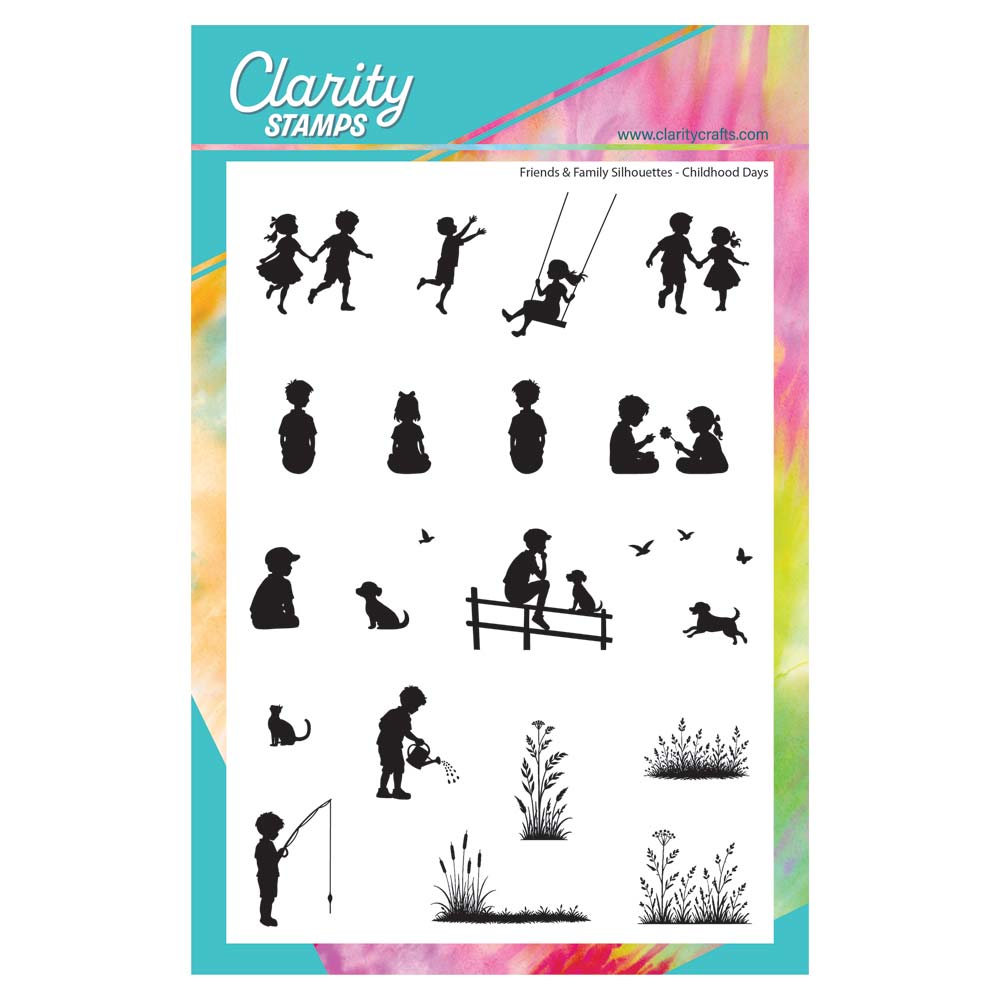 Friends & Family Silhouettes - Childhood Days A5 Stamp Set