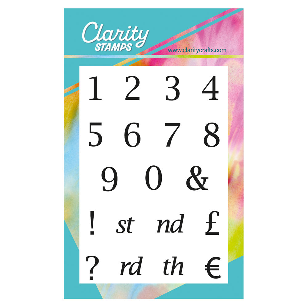 Letterbox Numbers A7 Stamp Set