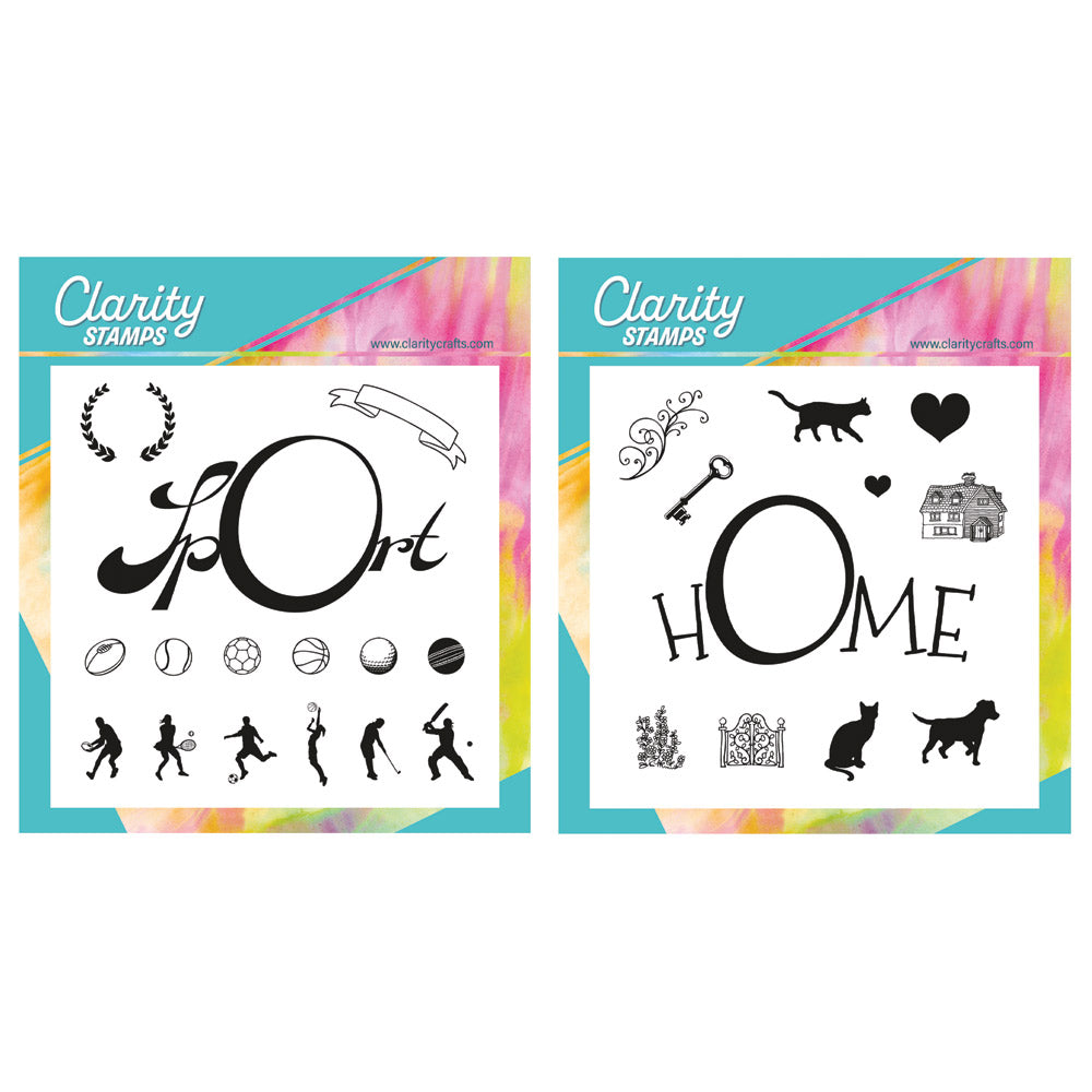 Sport & Home Framer A5 Square Stamp & Mask Set Duo