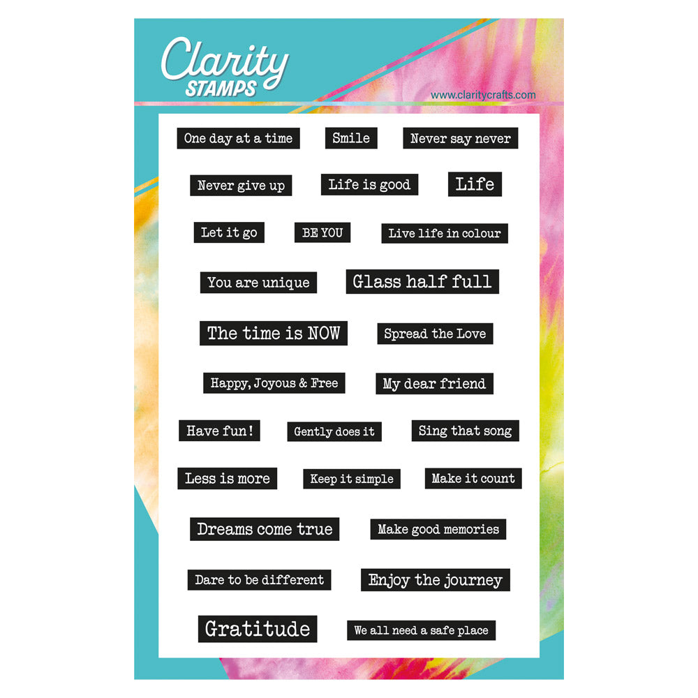 Barbara's Words Sticker A5 Stamp Set