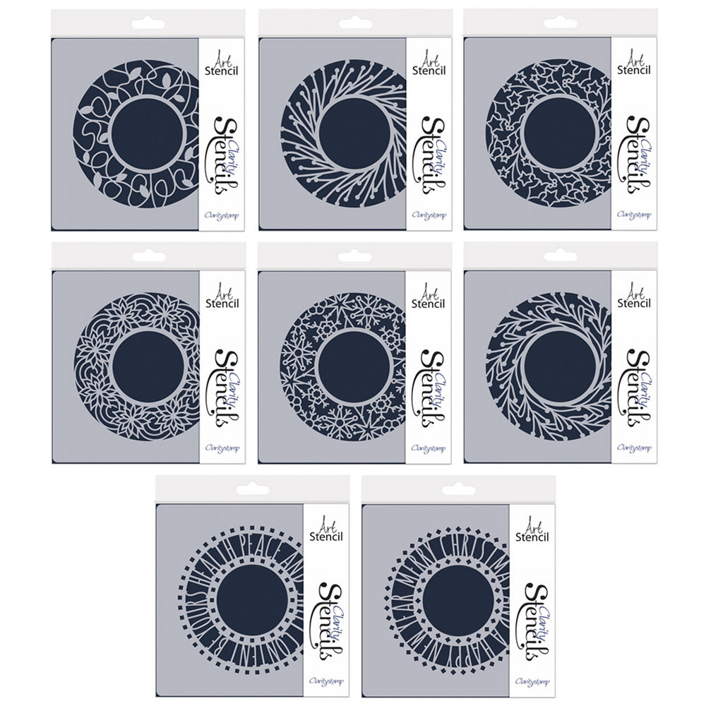 Festive Aperture Rounds 7" x 7" Stencil Collection