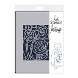 Art Nouveau Eden Roses A5 Stencil