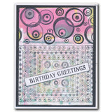KISS by Clarity - Tina's Retro Set 2 - Bubbles, Stars & Triangles A5 Stamp Trio