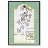 Barbara's SHAC Scots Pine Floral Panels Stamp, Mask & Stencil Trio