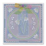 Barbara's SHAC Snowdrop Floral Panels A5 Square Groovi Plate
